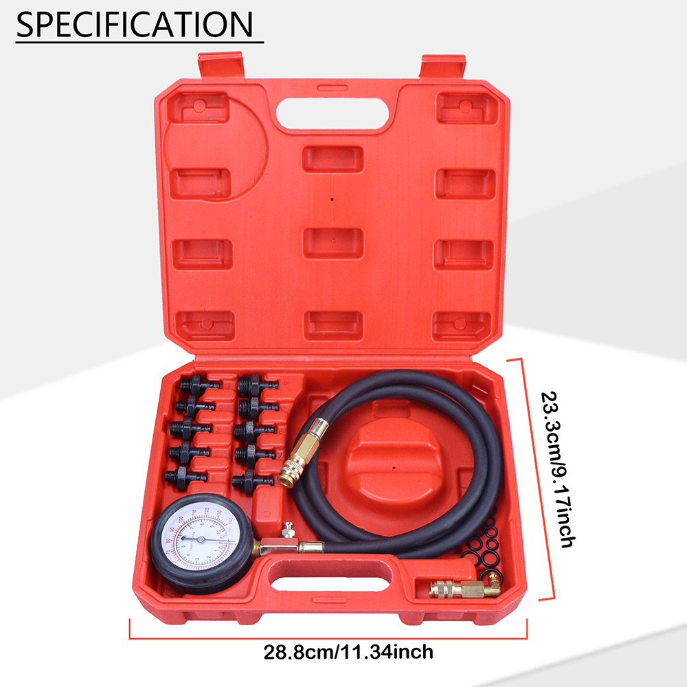 Oil Pressure Tester Kit 0-140p - огляд і ціна Tech Accessories Case
