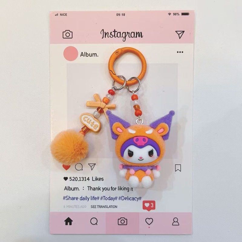 Fashion Kuromi Figure Resin Ke - огляд і ціна Kawaii Tech Accessories
